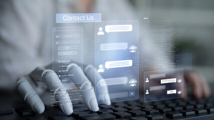 A generative AI assistant showcases its conversational abilities through a chatbot interface. This technology provides automated customer support and user assistance on a digital platform. Fermion