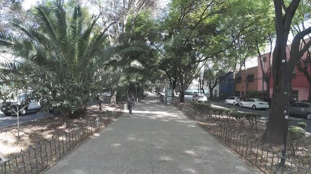 Hyperlapse walking on Av. Mazatlan in Condesa, Mexico City.