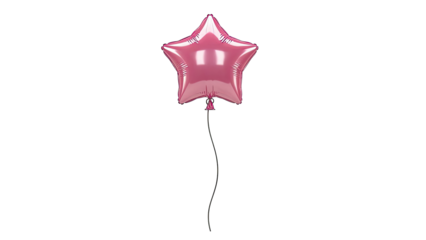 Pink Star Balloon