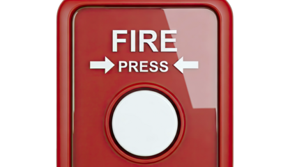 Red Fire Alarm Button