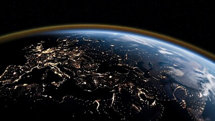 Earth at night
