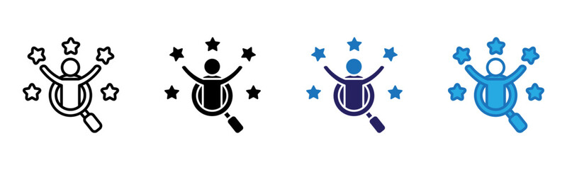 Talent Icon Multi Style Vector Illustration