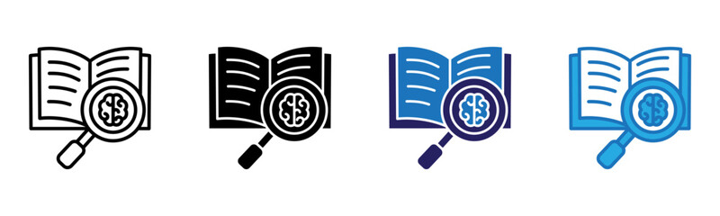 Know-How Icon Multi Style Vector Illustration