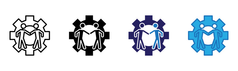 Welcome Icon Multi Style Vector Illustration