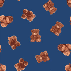 All Over Cute Teddy Bears Seamless Pattern January 5th 2026