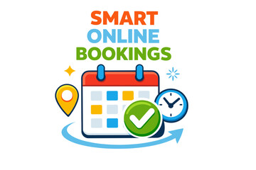 Smart online bookings: efficient scheduling made easy with calendar, location, and time management tools