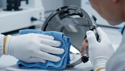 Precision Cleaning - Maintaining High-Tech Equipment with Care.