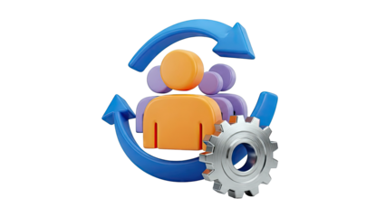Teamwork and Process Icon