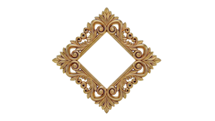 Ornate Gold Rhombus Frame