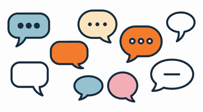 Speech Bubble, Chat Icon, Message Icon, Comic Bubble, Talking Icon, Dialogue Box, Conversation Icon, Bubble Vector, Quote Bubble, Chat Balloon, Communication Icon, Text Bubble, Speech Cloud
