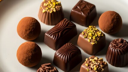 Valentine's Day: Luxury Chocolate Truffles and Pralines Assortment