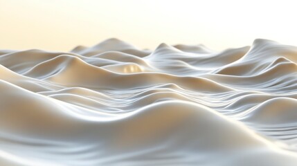 Fototapeta premium Abstract, smooth, white, undulating forms. Soft light
