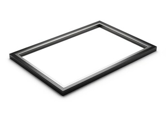 Black Picture Frame Isolated.