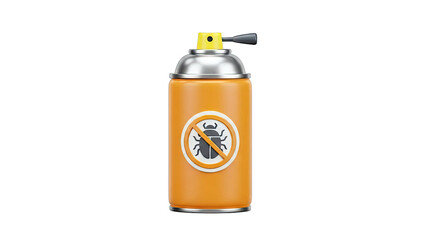 Pest Control Spray Can with Bug Symbol