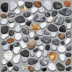 stones on the beach