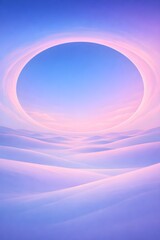 Futuristic Desert Mirage Wallpaper