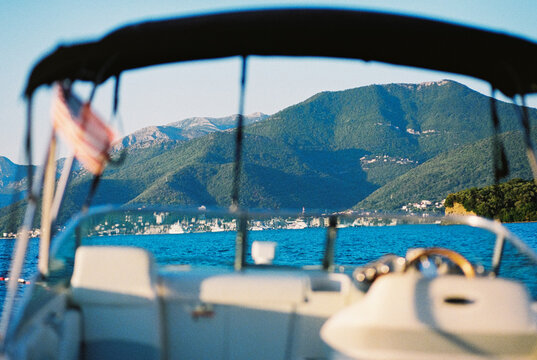 Speedboat in the bay