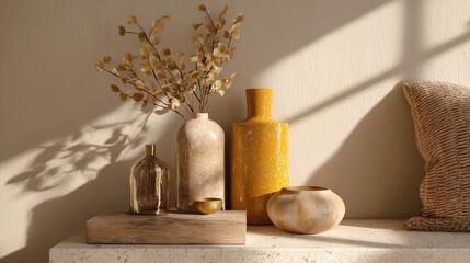 Solstice-themed minimalistic home dГ&copy;cor with natural textures