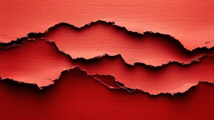 Red ripped paper texture background
