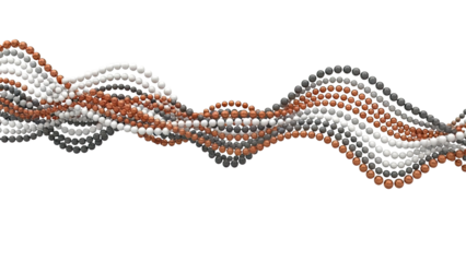 Wavy Strands of Spheres