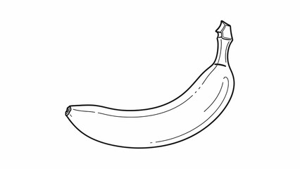 hand drawn illustration of a banana