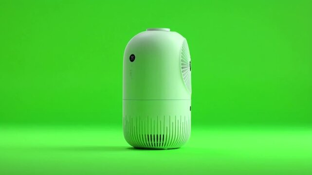 Modern Air Purifier in Green - A Stylish and Efficient Home Appliance.