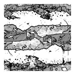 Horizontal grunge background featuring cracked concrete and crumbling stone texture