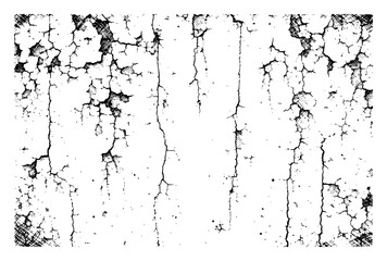 Distressed wall texture with deep vertical cracks and grunge details
