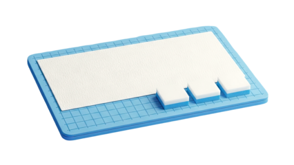 3D Render of Stylized Keyboard with Textured Keys