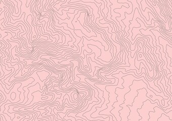 Curvas de nivel sobre fondo solido. Mapa topogr&aacute;fico