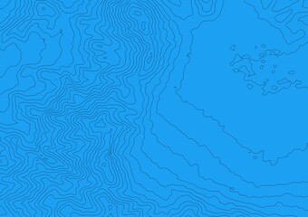 Curvas de nivel sobre fondo solido. Mapa topogr&aacute;fico