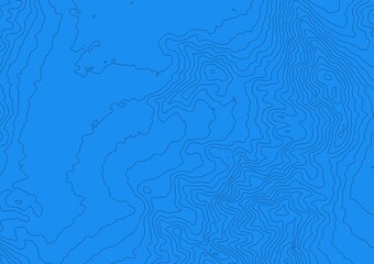 Curvas de nivel sobre fondo solido. Mapa topogr&aacute;fico