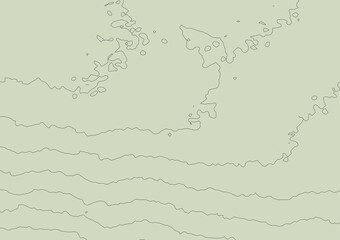 Curvas de nivel sobre fondo solido. Mapa topogr&aacute;fico