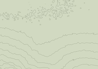 Curvas de nivel sobre fondo solido. Mapa topogr&aacute;fico