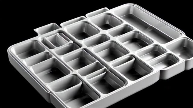 Organized Compartment Tray for Small Items and Components.