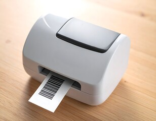 ラベルプリンター、バーコードを印刷中
