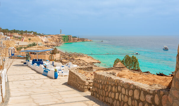 Beautiful view of Ras Um Sid Bay in Sharm El Sheikh, Egypt for background
