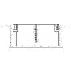 underwater fishing net diagram simple vector.