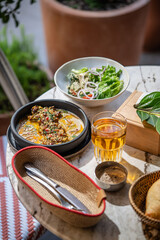 Modern Georgian Restaurant Seasonal Lunch Table