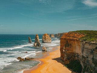 12 Apostles Coastal Landscape on Great Ocean Road, Victoria, Australia