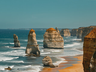 12 Apostles Coastal Landscape on Great Ocean Road, Victoria, Australia