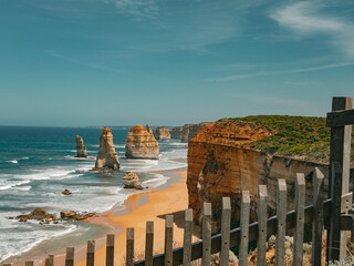 12 Apostles Coastal Landscape on Great Ocean Road, Victoria, Australia