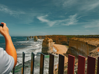 12 Apostles Coastal Landscape on Great Ocean Road, Victoria, Australia