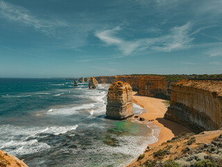 12 Apostles Coastal Landscape on Great Ocean Road, Victoria, Australia