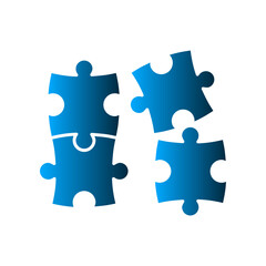 Fototapeta premium Puzzle icon design template