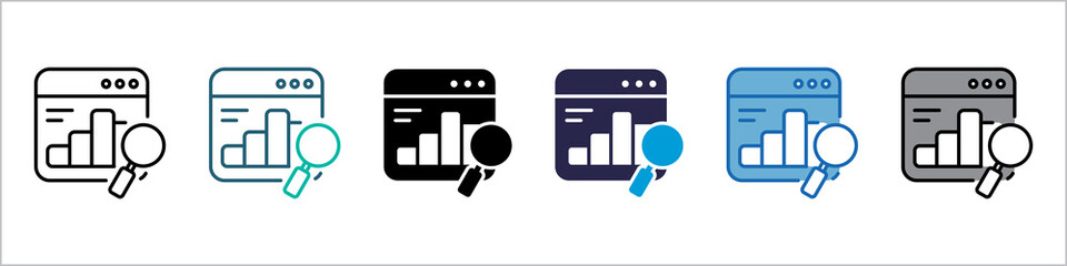 Research Single Icon Set Multistyle