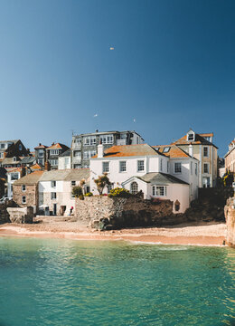 Small fishing village in summer - St Ives, Cornwall