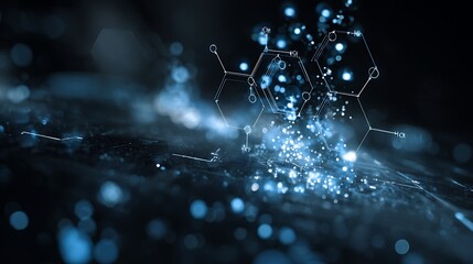 advanced medical AI technology concept, pharmaceutical data visualization