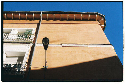 Exploring the Texture of a Historic Building in a Sunny City