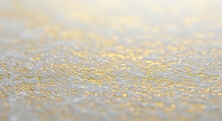 きらめく金色の微粒子が柔らかな光を反射する抽象的な質感の背景. AI Generated